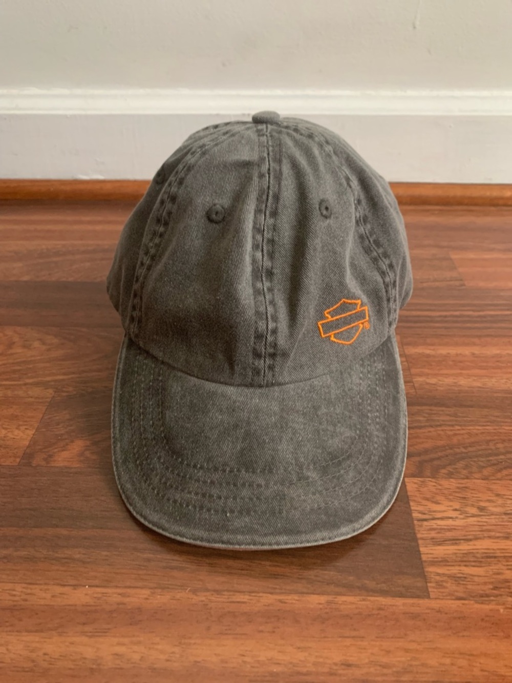 2006 Harley Davidson Hat Men Strap Back Spell Out Bike Moto Gym HypeCore Cap vtg